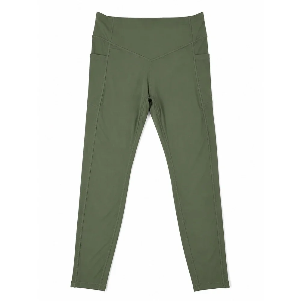 Halara UltraSculpt Butt Lifting Leggings XL Olive Green High Rise Pockets 29" - Picture 4 of 4